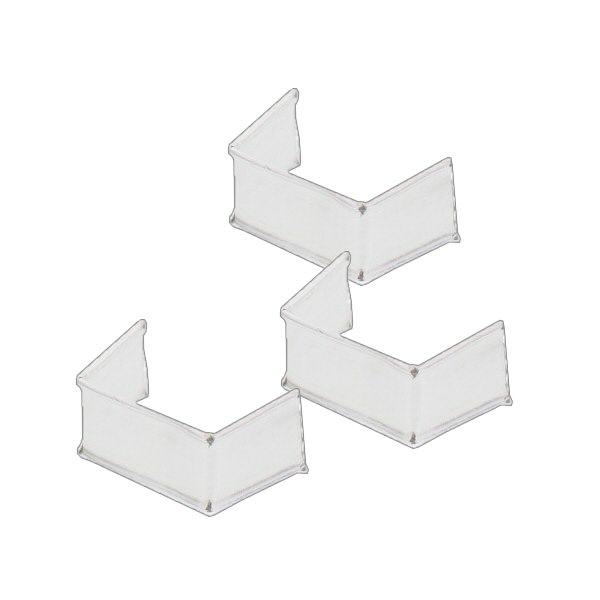 U-Clipbandverschluss weiß (100er Pack) 33mm