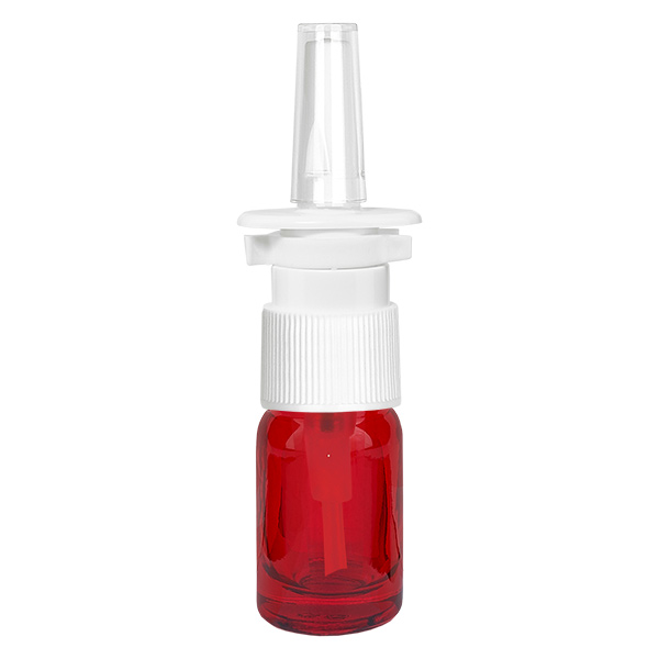 5ml Nasensprayflasche weiß/transparent Standardverschluss RedLine UT18/5