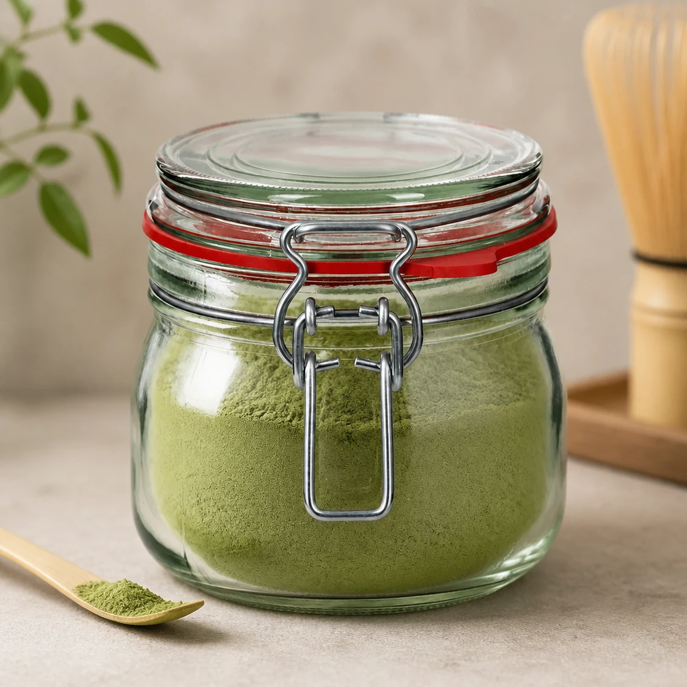 634ml Küchenvorratsglas mit traditionellem Weckglas Design für nostalgische Kücheneinrichtung