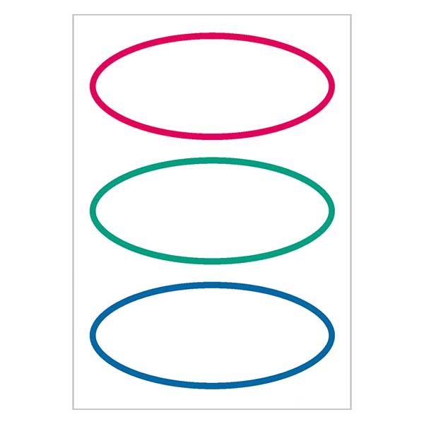 Universal Etiketten dreifarbig (18 Aufkl) 76x34mm Universal Etiketten dreifarbig (18 Aufkl) 76x34mm