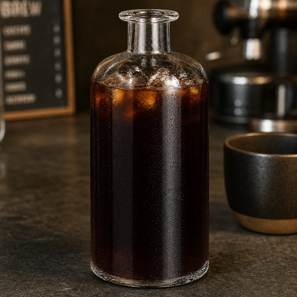 500ml Glasflasche "Flora" ohne Verschluss UNiTWIST