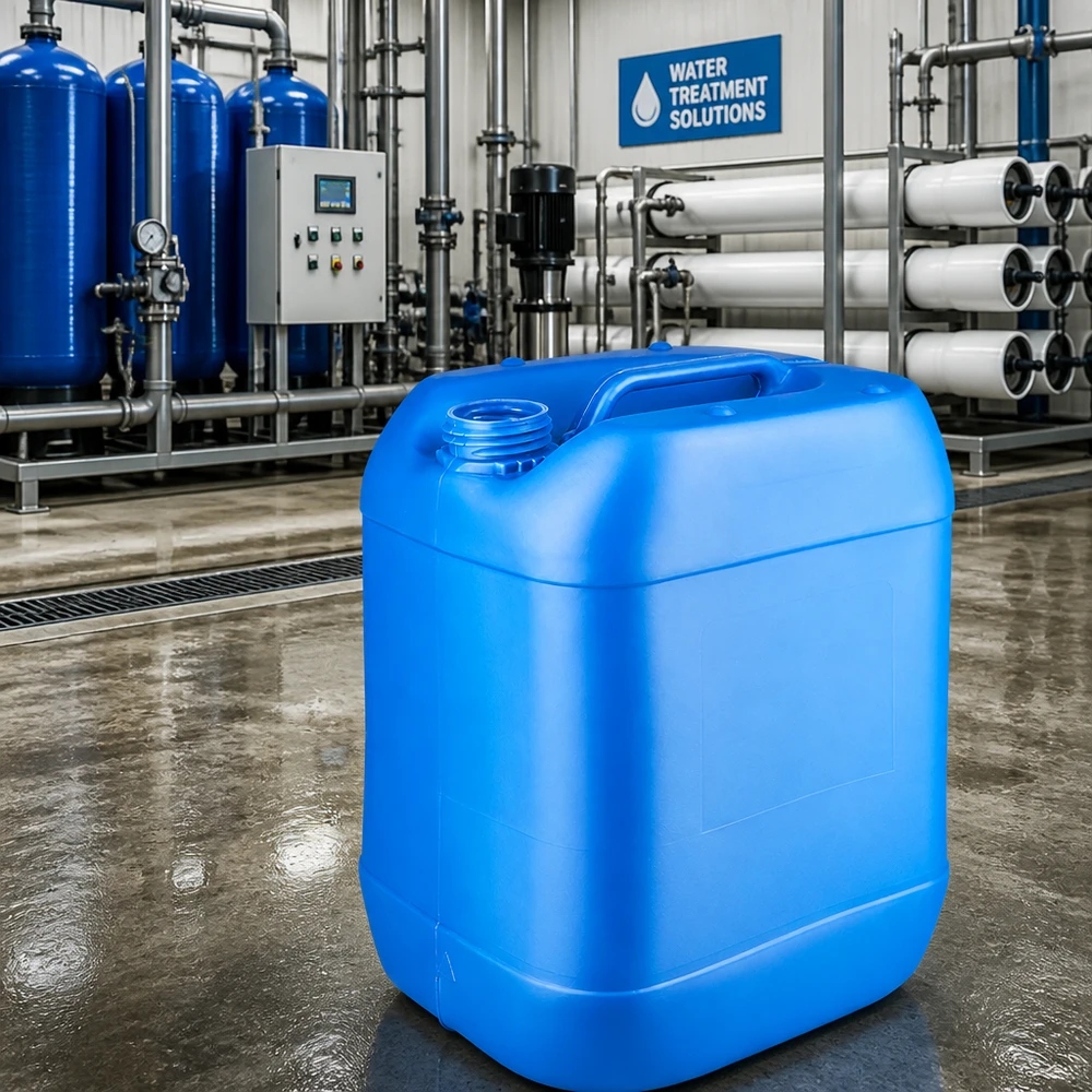 Kanister 20 Liter blau ohne Verschluss Stapelbarer blauer Leerkanister 20L mit ergonomischem Griffbügel ohne Verschluss