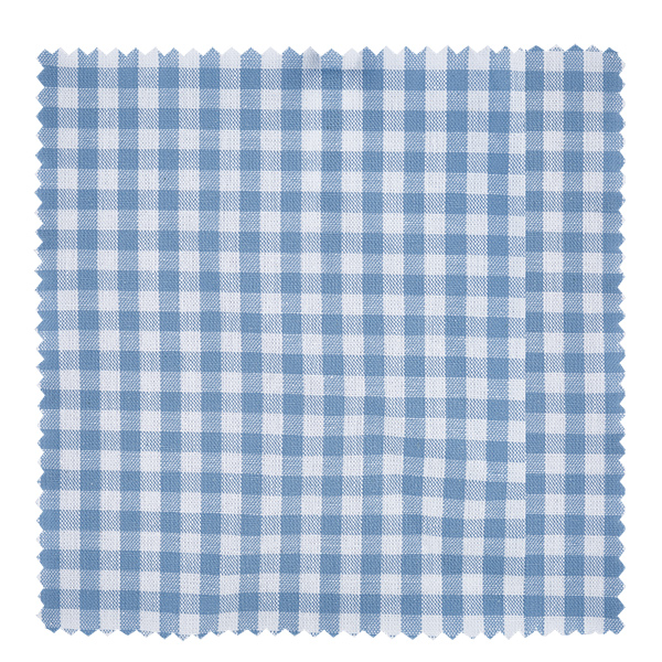 Stoff Schmuckdeckchen hellblau-kariert 15cm eckig Stoff Schmuckdeckchen hellblau-kariert 15cm eckig
