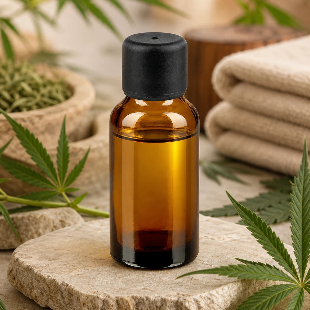 Vielseitige 20ml Braunglasflasche mit sicherem Verschluss für Aromatherapie und Wellness