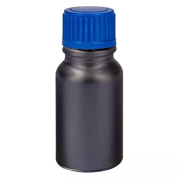 10ml Flasche 11mm Schraubverschluss blau Standard BlackLine UT18/10 10ml Flasche 11mm Schraubverschluss blau Standard BlackLine UT18/10