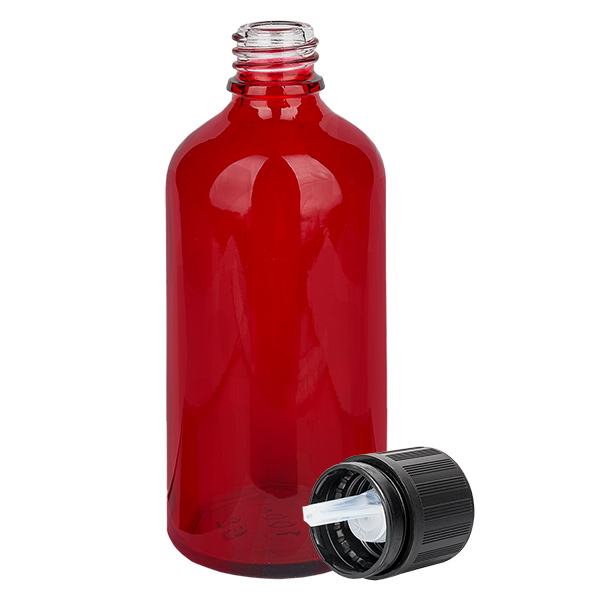 100ml Tropfflasche 1mm schwarz Originalitätsverschluss Kindersicherung Blindenwarnsymbol RedL. UT18/100 100ml Tropfflasche 1mm schwarz Originalitätsverschluss Kindersicherung Blindenwarnsymbol RedL. UT18/100