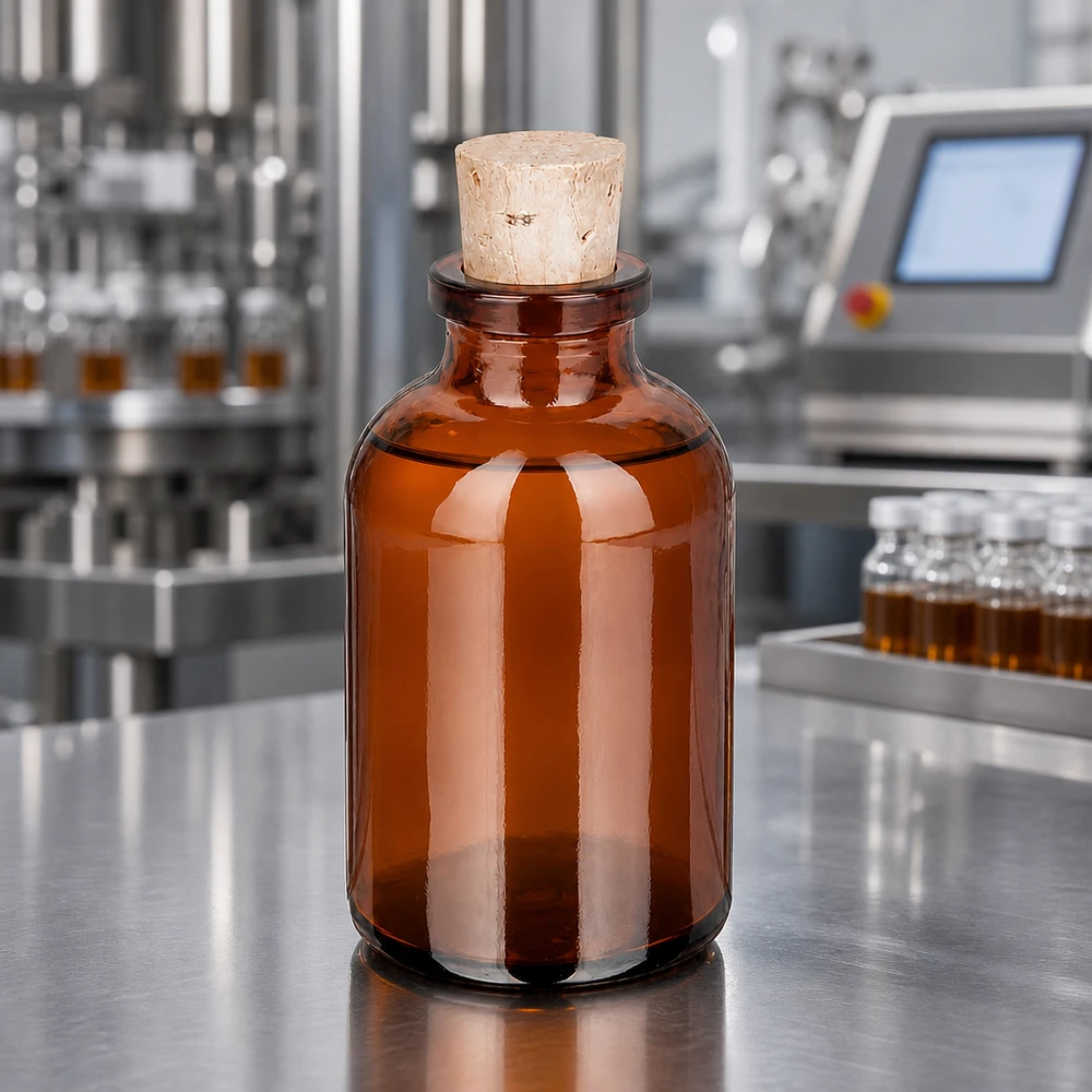 Flasche Braunglas 30ml mit Korken 11/14mm Robuste Braunglas Sammelflasche 30ml mit Naturkorken für Tinkturen