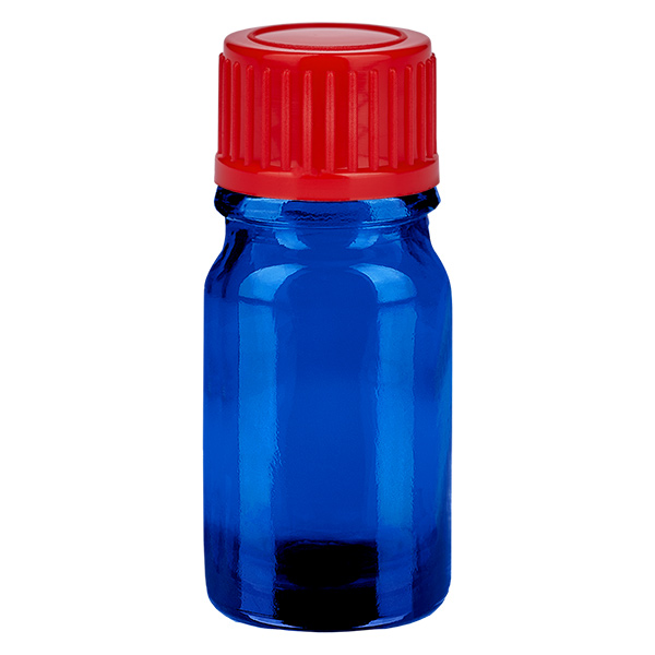 5ml Flasche 11mm Schraubverschluss rot Standard BlueLine UT18/5