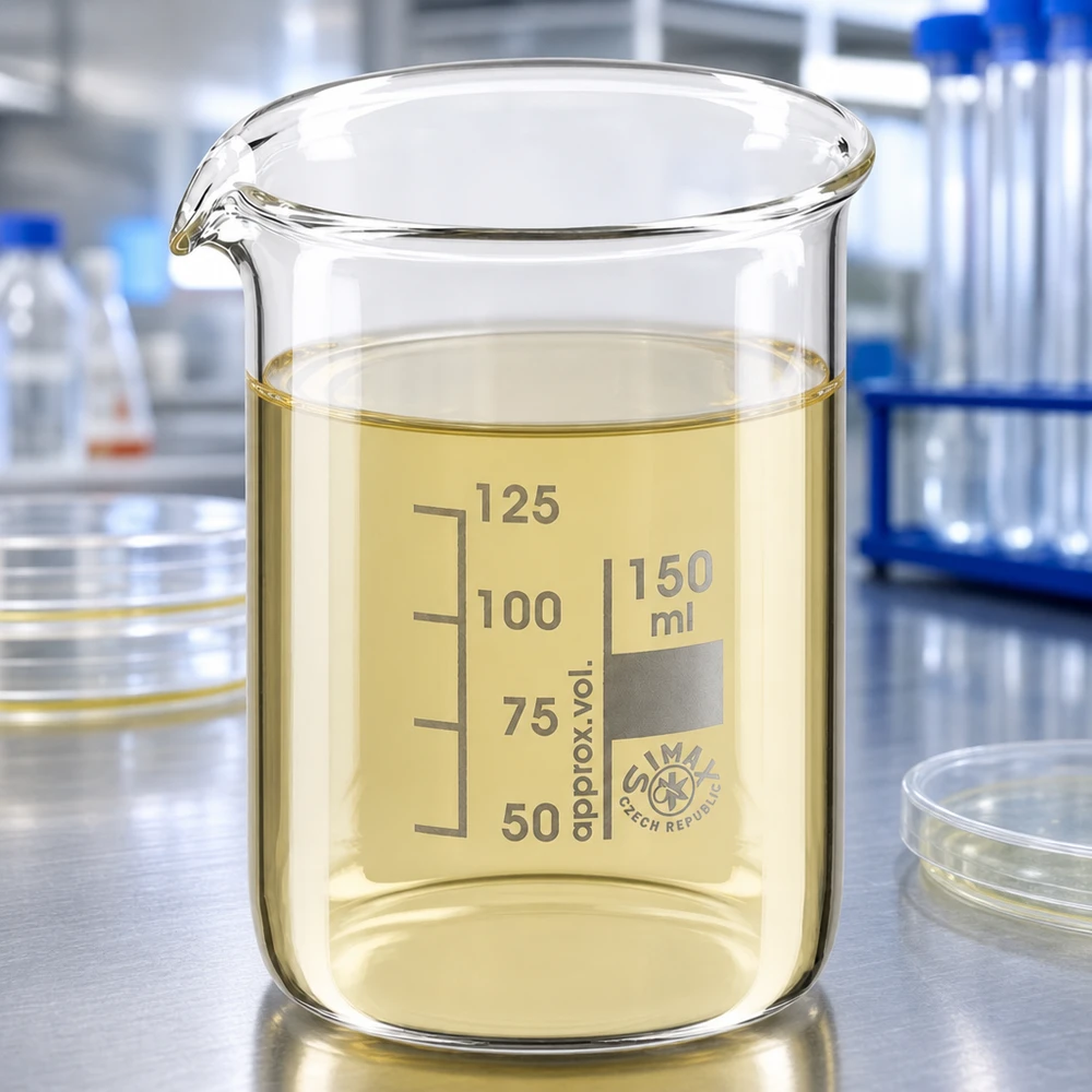 Professionelles Laborglas 150ml niedrige Bauform mit Ausgießer für präzise Dosierung
