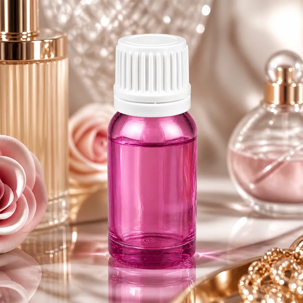 10ml Flasche 11mm Schraubverschluss weiss Originalität Schraubverschlusserschluss PurpleLine UT18/10 Stylische 10ml PurpleLine Flasche in trendigem Violett mit weißem Verschluss für Beauty-Produkte