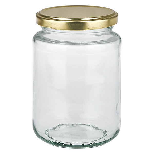 382ml Rundglas mit BasicSeal Deckel gold UNiTWIST