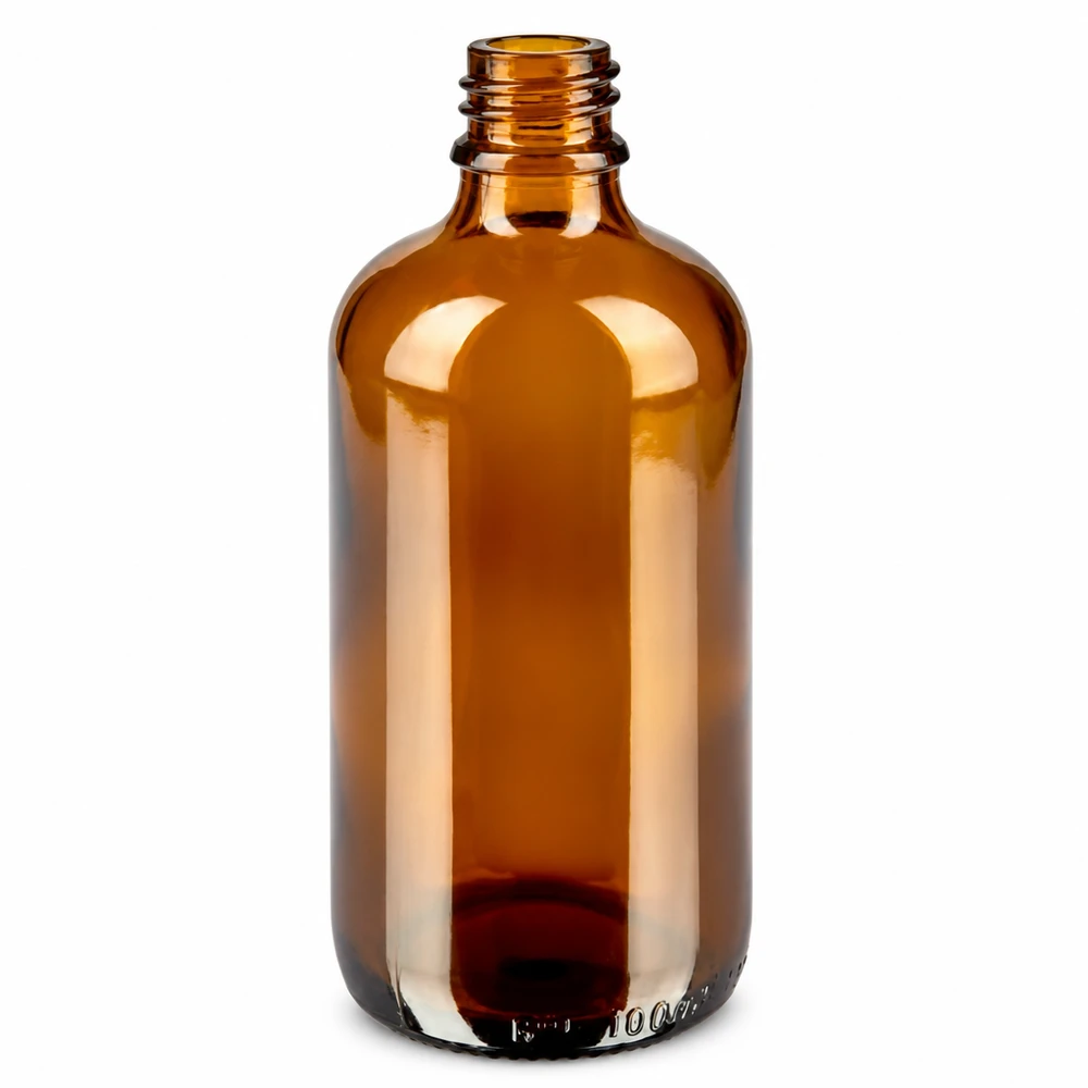 100ml Pipettenflasche weiß/rot Originalitätsverschluss BrownLine UT18/100 Laborqualität Pipettenflasche 100ml bernsteinfarben mit präzisem UT18 Gewindeanschluss