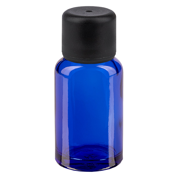 10ml Flasche 6mm Schraubverschluss schwarz Standard BlueLine UT18/10