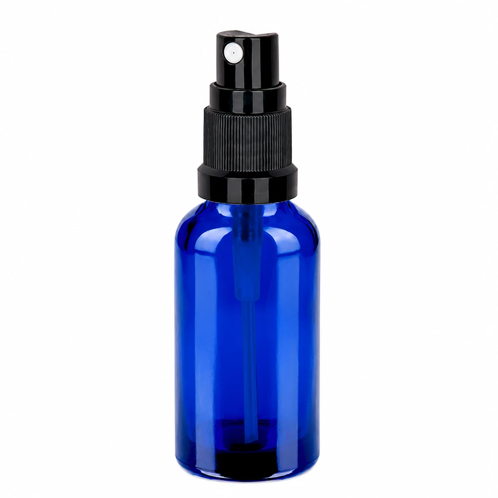 30ml Sprayflasche schwarz Standardverschluss BlueLine UT18/30 Elegante blaue Sprayflasche 30ml mit ergonomischem Design für einfache Anwendung