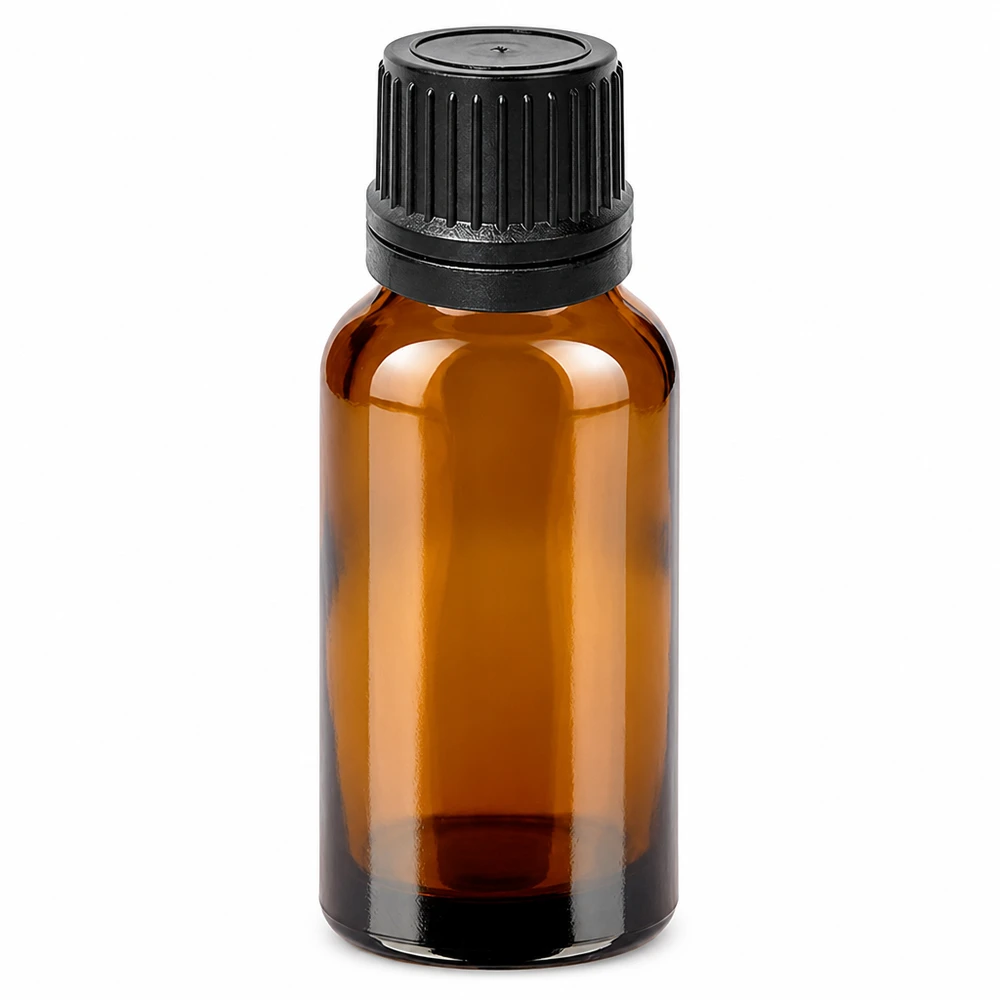 20ml Tropfflasche 1mm schwarz Originalitätsverschluss BrownLine UT18/20 Hochwertige 20ml Glasflasche braun mit schwarzem Schraubverschluss und Tropfeinsatz