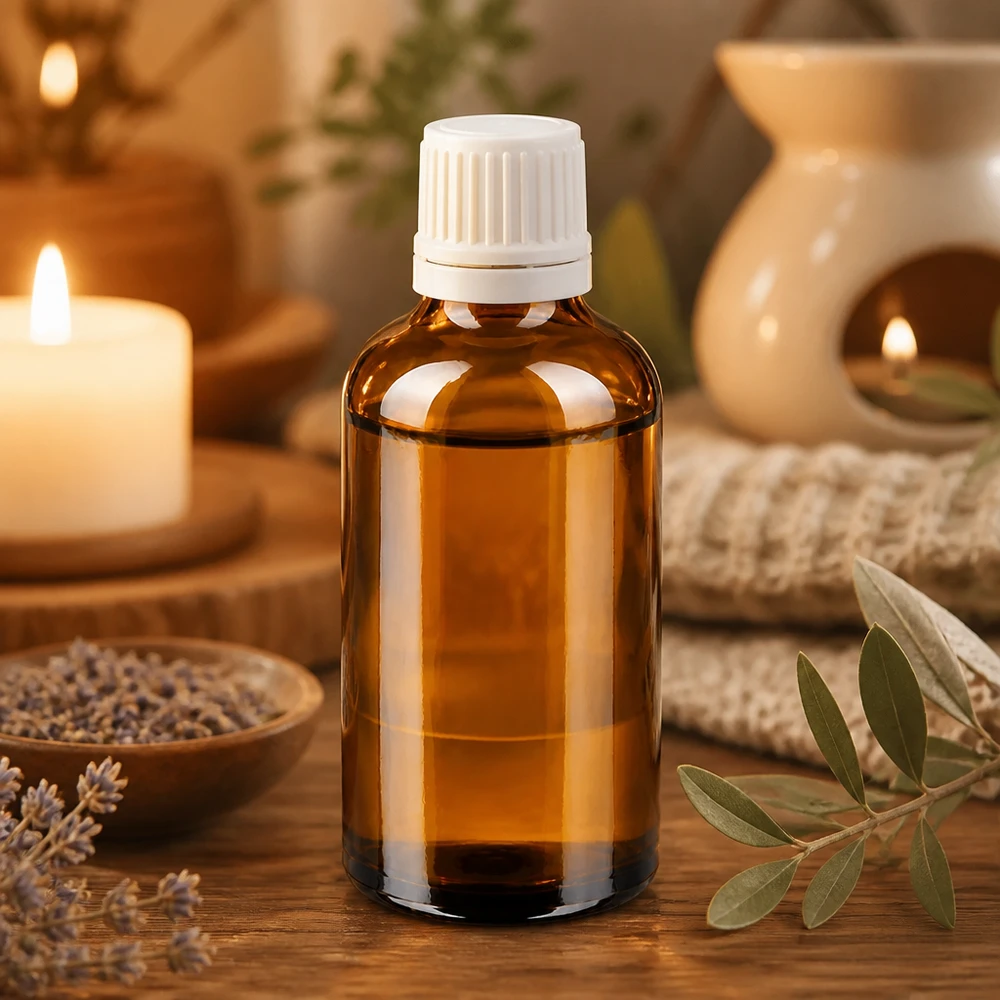 Apothekenflasche braun 50ml Schraubverschluss weiß Originalitätsverschluss Tropfflasche 50ml aus braunem Apothekerglas mit weißem Sicherheitsverschluss naturkosmetik