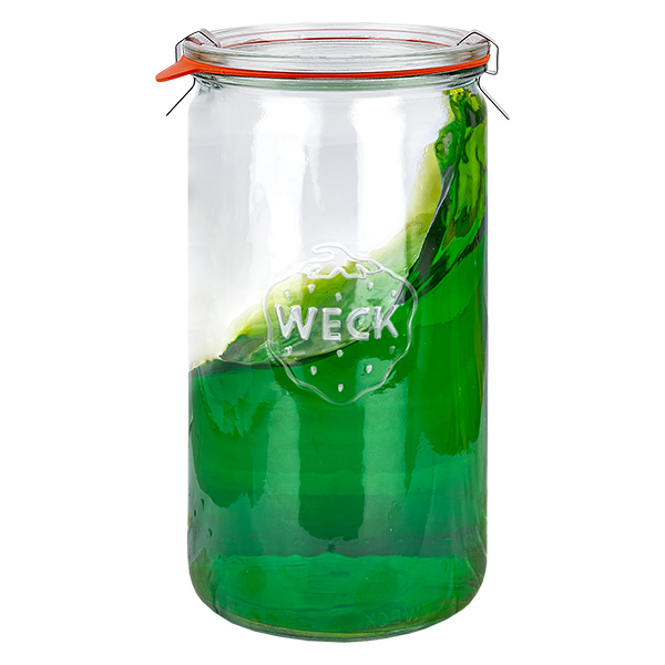6er Set Weck Gläser 1590ml Zylindergläser, 1,5L Sturzgläser