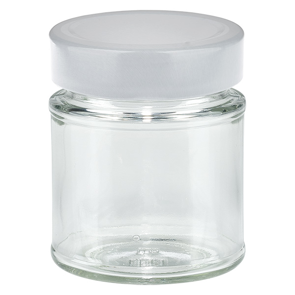 154ml Rundglas + BasicSeal Deckel weiß deep UNiTWIST