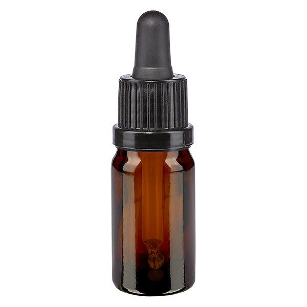 Apothekenflasche braun 5ml Pipette schwarz Originalitätsverschluss Apothekenflasche braun 5ml Pipette schwarz Originalitätsverschluss