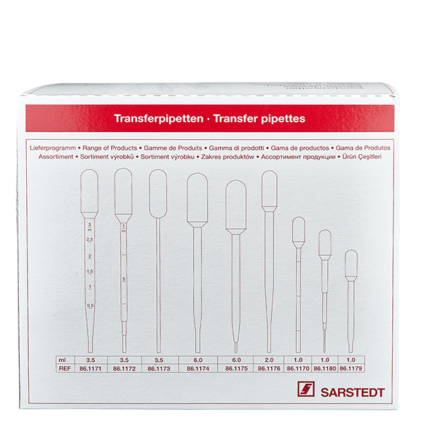6ml Transferpipette (146x15mm) ohne Graduierung 6ml Transferpipette (146x15mm) ohne Graduierung
