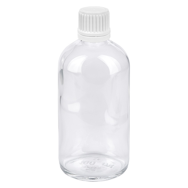 100ml Flasche 11mm Schraubverschluss weiß Originalitätsverschluss ClearLine UT18/100 100ml Flasche 11mm Schraubverschluss weiß Originalitätsverschluss ClearLine UT18/100