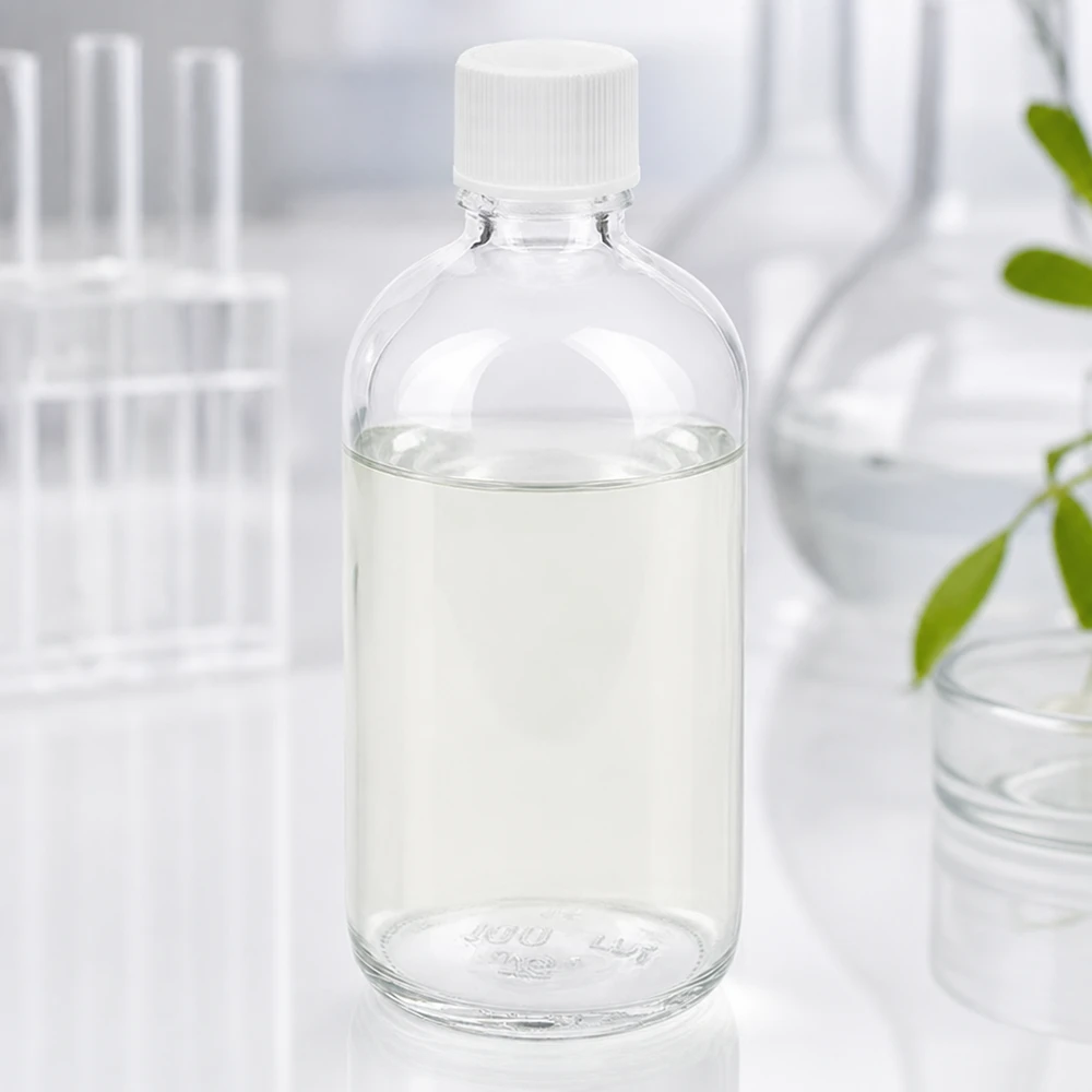 100ml Flasche 11mm Schraubverschluss weiß Standard ClearLine UT18/100 Zylindrische 100ml Glasflasche UT18 ClearLine mit weißem SV für Pharma und Kosmetik