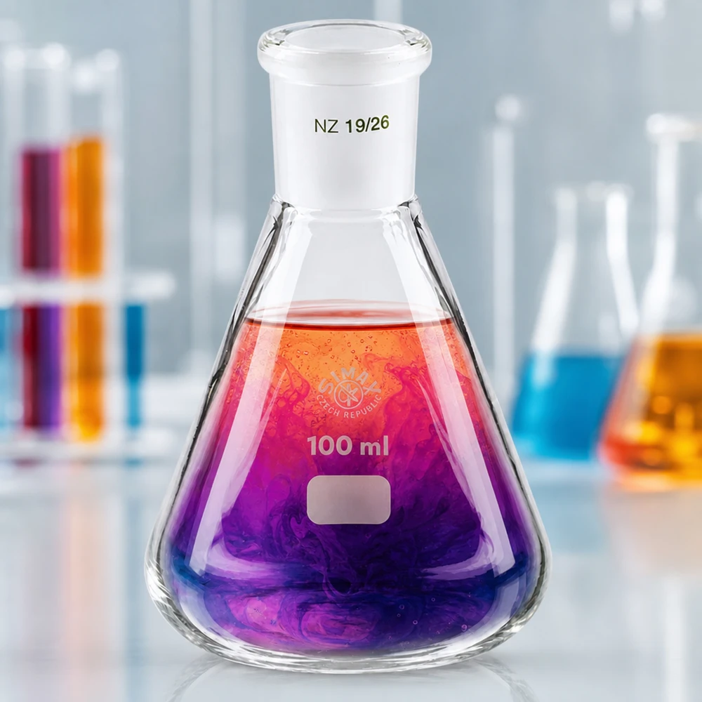 Erlenmeyerkolben 100ml mit Normschliff (19/26) Erlenmeyerkolben 100ml mit Normschliff (19/26)