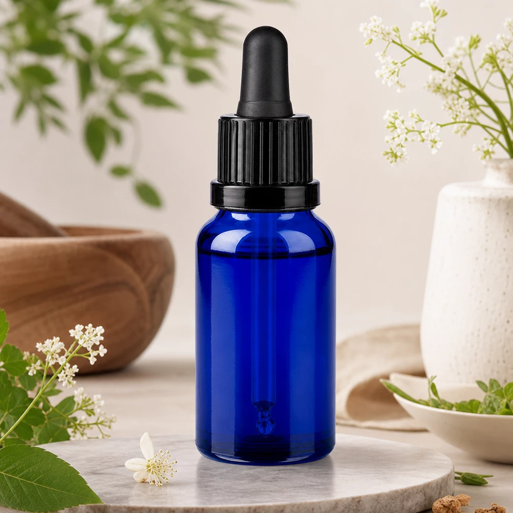 Professionelle 20ml Glasflasche mit Pipettenaufsatz für Labor und Kosmetikhersteller geeignet