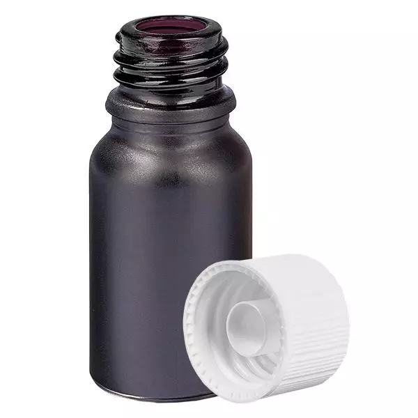 10ml Flasche 11mm Schraubverschluss weiß Standard BlackLine UT18/10 10ml Flasche 11mm Schraubverschluss weiß Standard BlackLine UT18/10