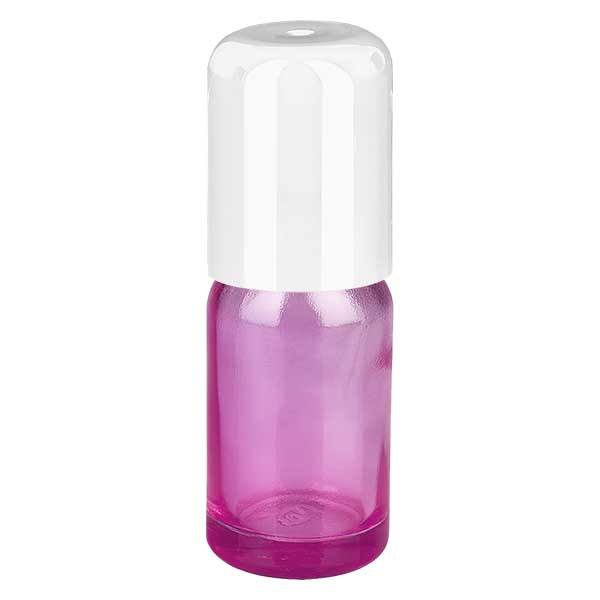 10ml Roll-On Flasche weiss Standard PurpleLine UT18/10