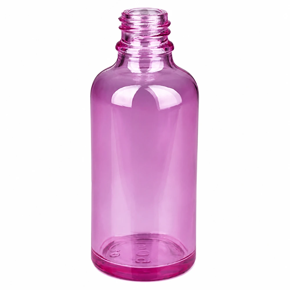 50ml Sprayflasche weiss/transparent Standard PurpleLine UT18/50 Handliche 50ml Glassprayflasche in Magenta für präzise Dosierung von Flüssigkeiten