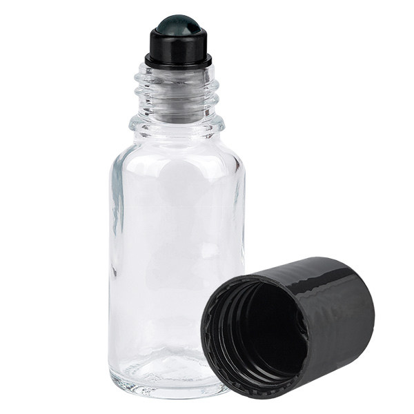 20ml Roll-On Flasche schwarz Standardverschluss ClearLine UT18/20