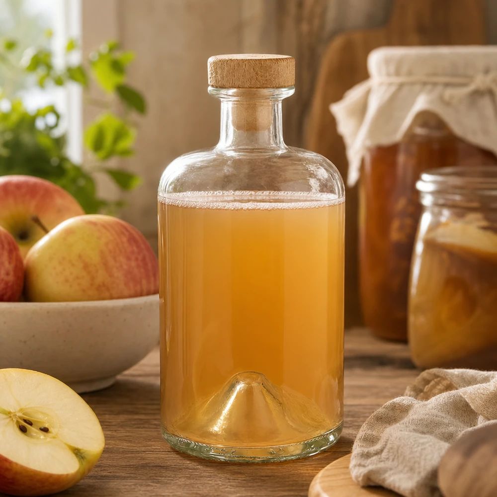 500ml Apothekenflasche "Classic" mit Holzgriffkorken UNiTWIST®