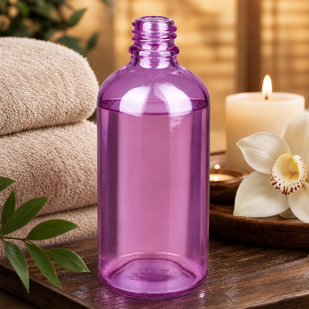 100ml Apothekenflasche PurpleLine UT18/100 UNiTWIST Stylische 100ml Violett-Glasflasche PurpleLine mit praktischem Schraubgewinde für Beauty-Produkte