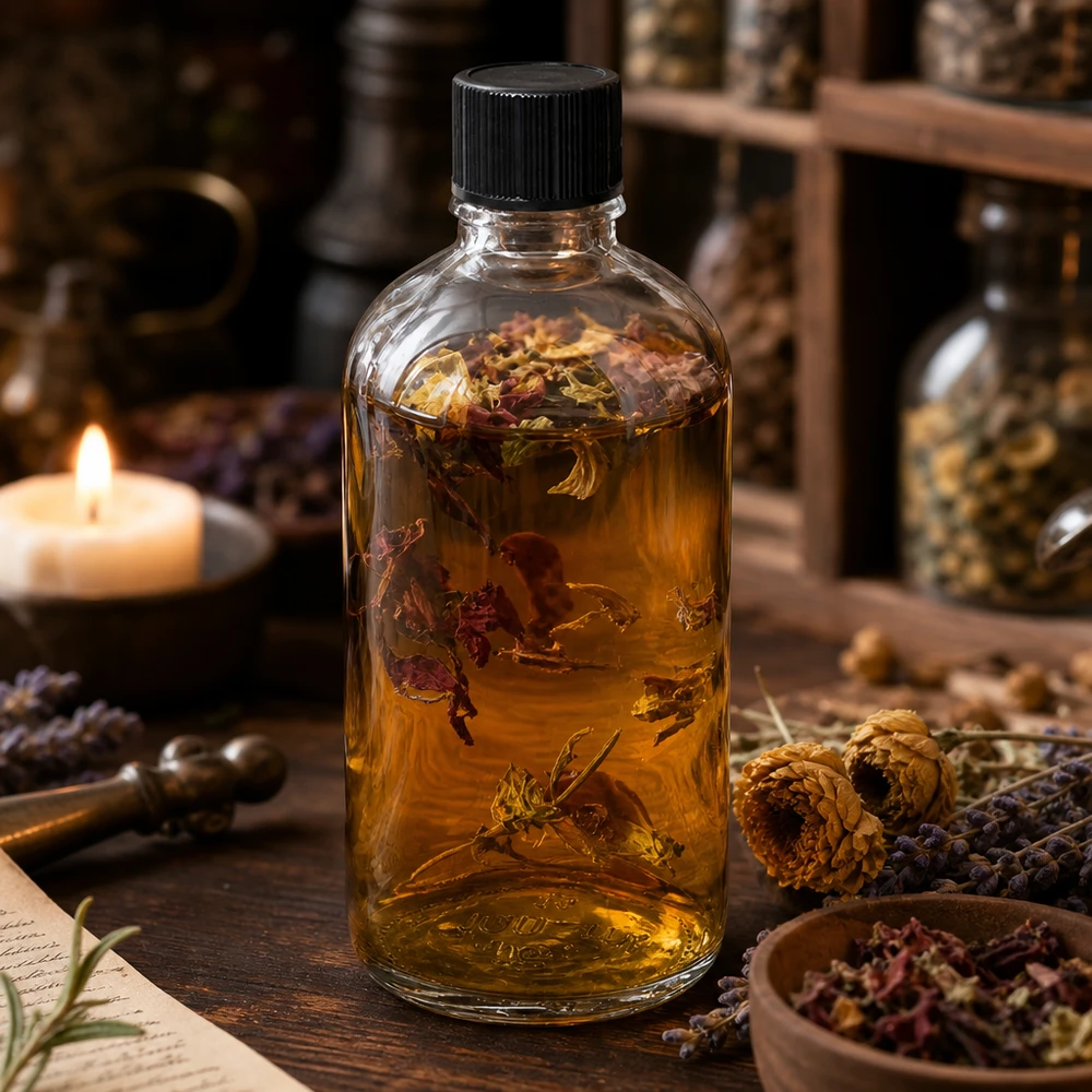 100ml ClearLine Lagerfl. UT18 für Kräutermazerate Blütenöle mit schwarzem Sicherheitsverschluss