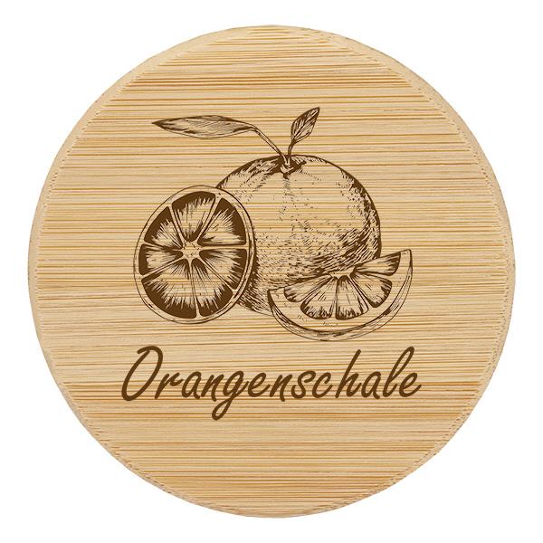 Holzdeckel "Orangenschalen" für WECK RR60 Holzdeckel "Orangenschalen" für WECK RR60