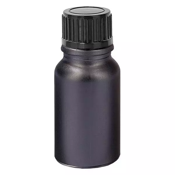 10ml Flasche 11mm Schraubverschluss schwarz Standard BlackLine UT18/10 10ml Flasche 11mm Schraubverschluss schwarz Standard BlackLine UT18/10