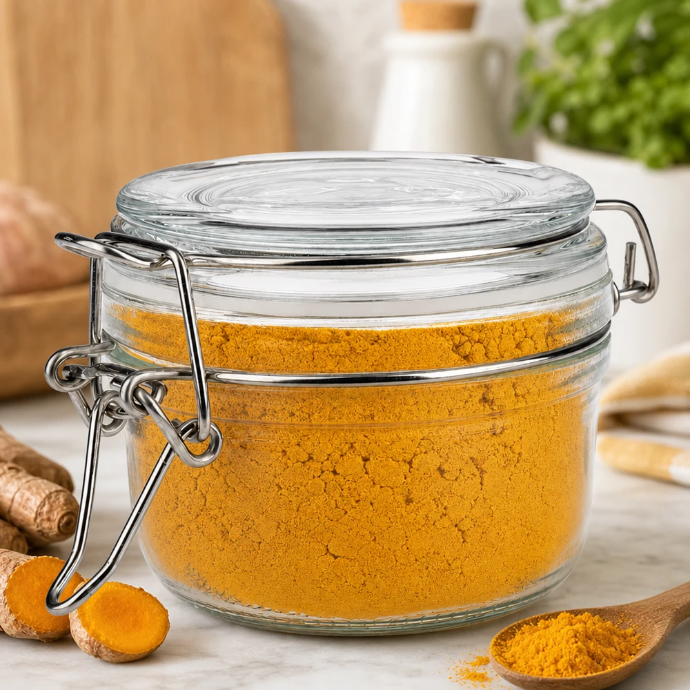 100ml Vorratsglas mit Silikonring und Bügelverschluss UNiTWIST Spülmaschinengeeignetes 100ml Bügelverschlussglas für einfache Reinigung und Wiederbefüllung