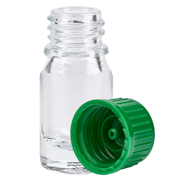 5ml Flasche 11mm Schraubverschluss grün Standard ClearLine UT18/5 5ml Flasche 11mm Schraubverschluss grün Standard ClearLine UT18/5