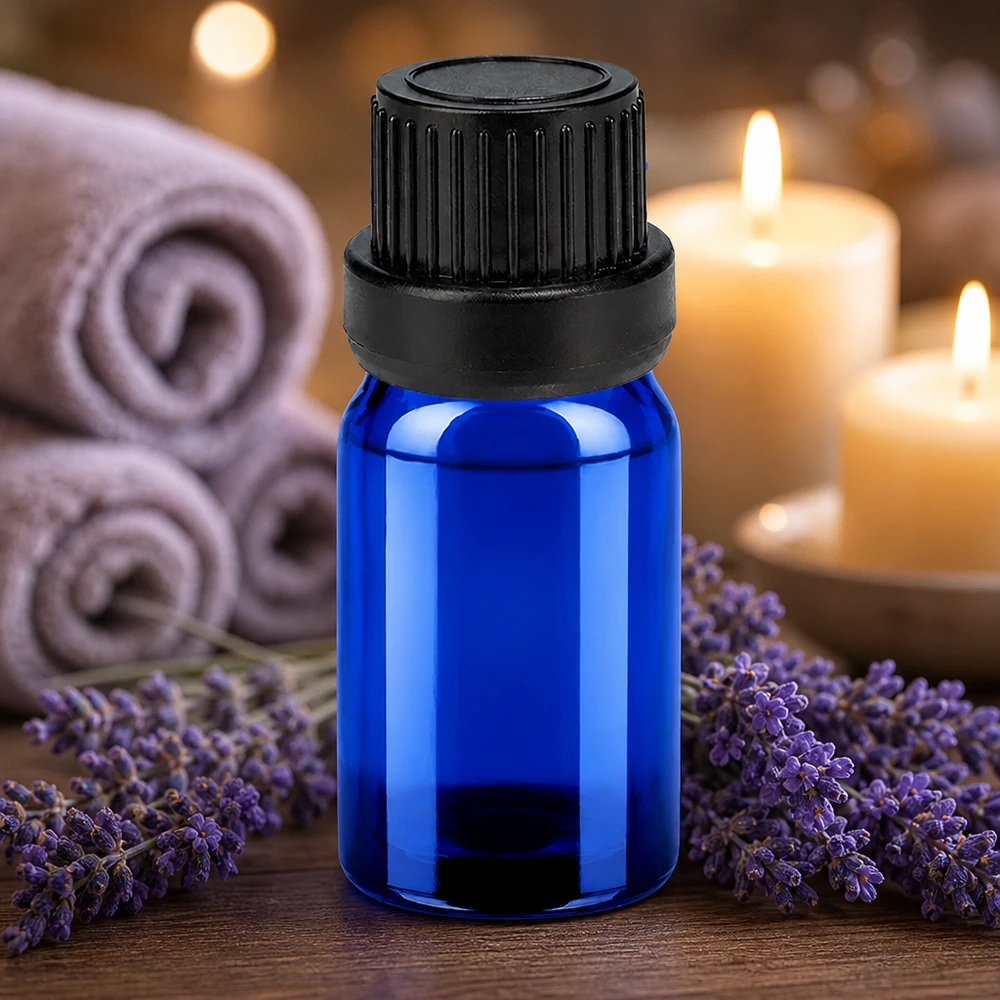 5ml Tropfflasche 2mm schwarz Originalitätsverschluss BlueLine UT18/5 Platzsparende 5ml Tropfflasche in elegantem Blau perfekt für Reise und mobile Anwendung