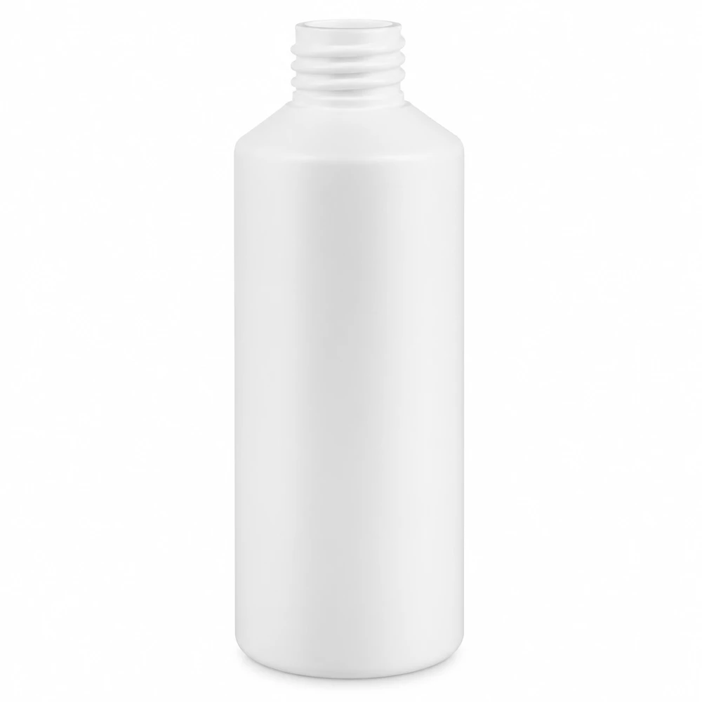 Apothekenflasche HDPE 100ml weiß, ohne Verschluss Kleine zylindrische HDPE Flasche 100ml weiß für Pharmazie und Kosmetik