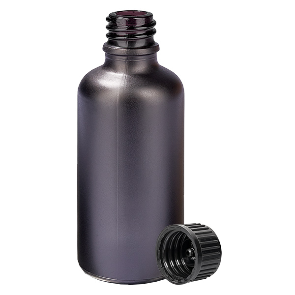 50ml Flasche 11mm Schraubverschluss schwarz Standard BlackLine UT18/50 50ml Flasche 11mm Schraubverschluss schwarz Standard BlackLine UT18/50