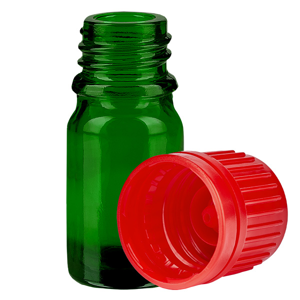 5ml Flasche 11mm Schraubverschluss rot Originalitätsverschluss GreenLine UT18/5 5ml Flasche 11mm Schraubverschluss rot Originalitätsverschluss GreenLine UT18/5