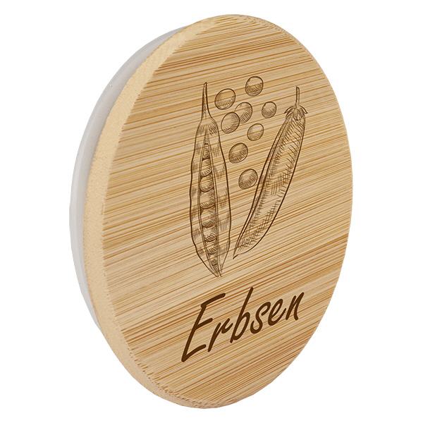 Holzdeckel "Erbsen" für WECK RR100 Holzdeckel "Erbsen" für WECK RR100