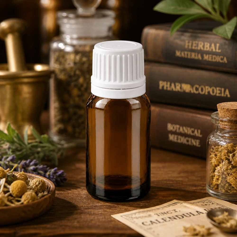Praktische 10ml Dosierungsflasche aus braunem Glas mit 0.7mm Tropföffnung für Laborgebrauch