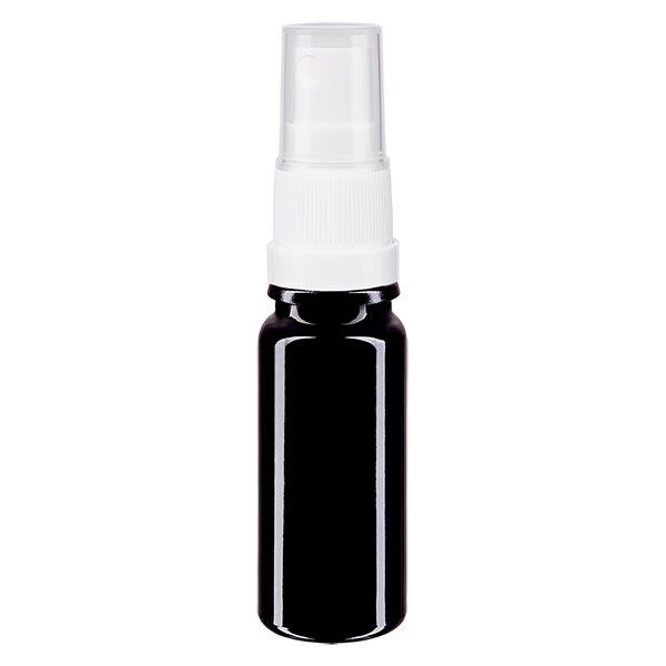 Apothekenflasche violett 10ml Sprayaufsatz weiß
