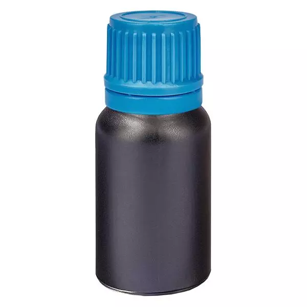 10ml Flasche 11mm Schraubverschluss blau Originalitätsverschluss BlackLine UT18/10 10ml Flasche 11mm Schraubverschluss blau Originalitätsverschluss BlackLine UT18/10