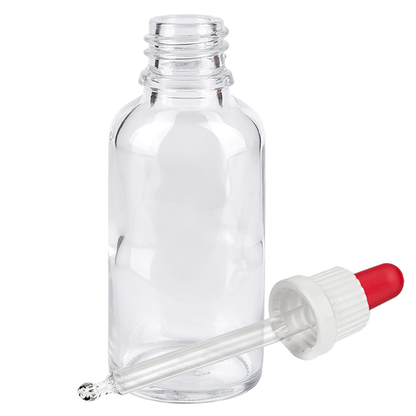 50ml Pipettenflasche weiß/rot Originalitätsverschluss ClearLine UT18/50 50ml Pipettenflasche weiß/rot Originalitätsverschluss ClearLine UT18/50
