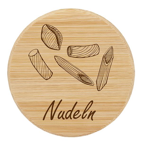 Holzdeckel "Nudeln" für WECK RR100 Holzdeckel "Nudeln" für WECK RR100