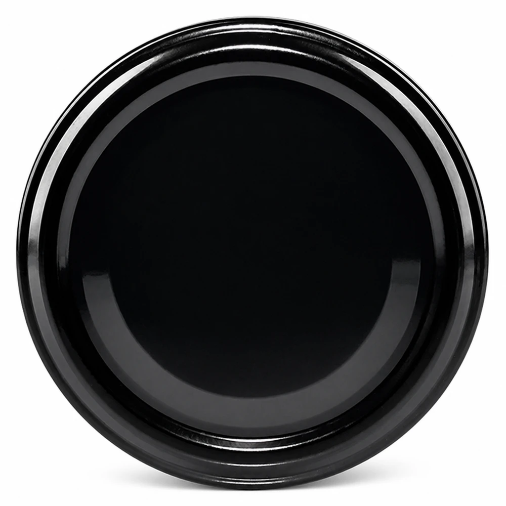 Schwarzer TO63 Twist-Off Deckel 63mm UNiTWIST BioSeal für Marmeladengläser und Konserven